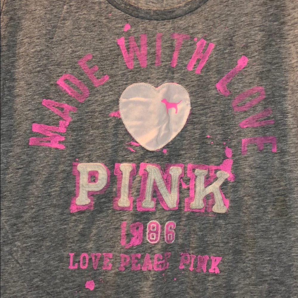 Gently worn, comfy and soft PINK VS T-Shirt